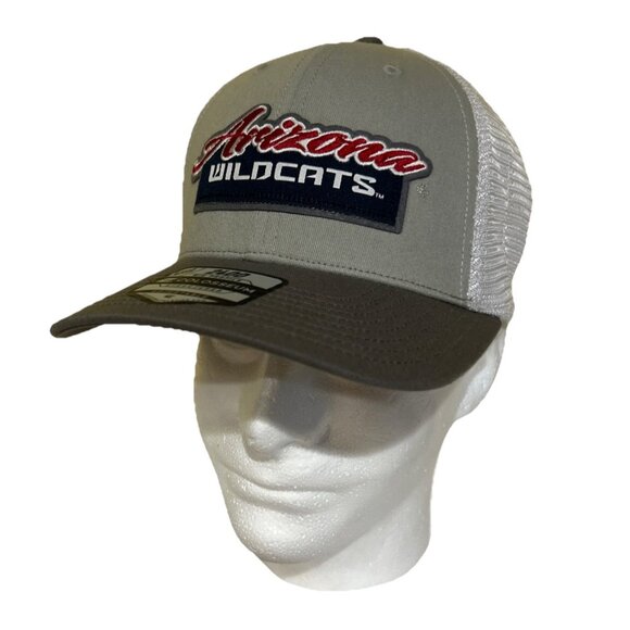 NEW Arizona Wildcats Beige Embroidered Colosseum Snapback Trucker Cap Hat Adult - Picture 1 of 7
